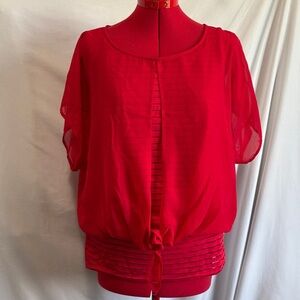 I.N. Studio Red Blouse